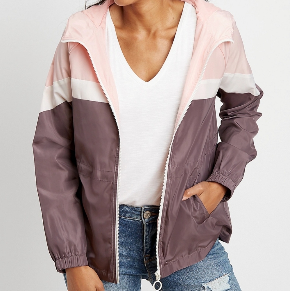 Maurices Color Block Windbreaker Jacket